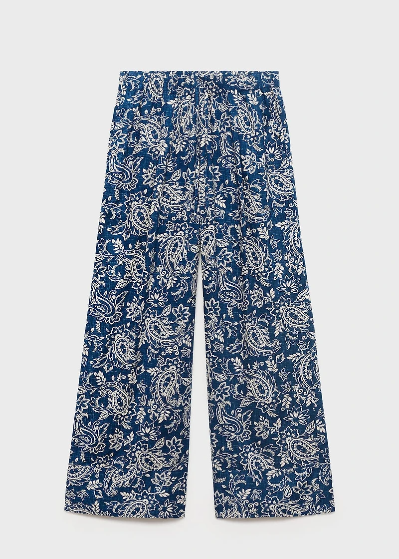 Printed cotton pants