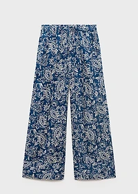 Printed cotton pants