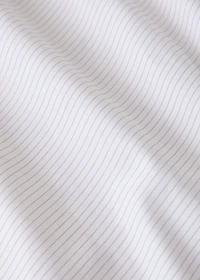 Percale cotton floral and fine-stripe reversible duvet cover for / cm bed