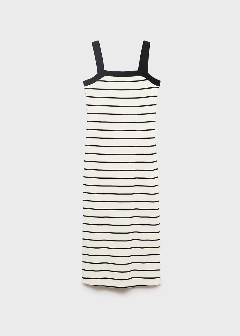 Striped midi dress