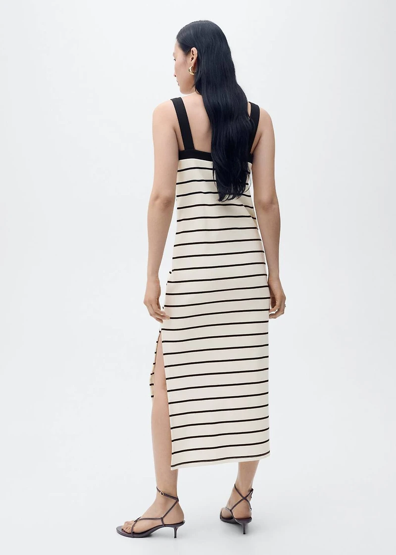 Striped midi dress