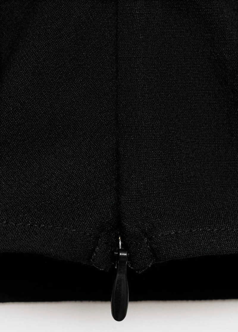 Asymmetrical draped top with straps