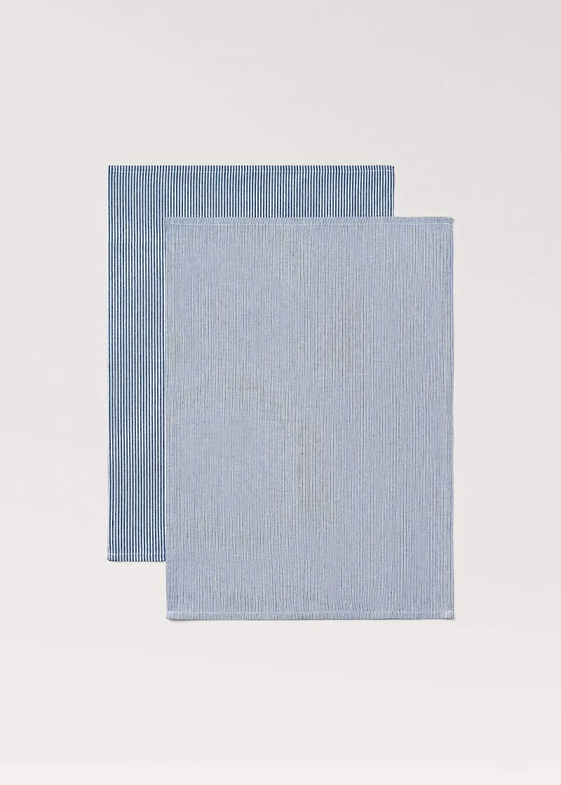 Striped cotton kitchen towel