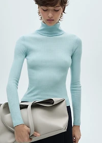 Wool blend turtleneck sweater