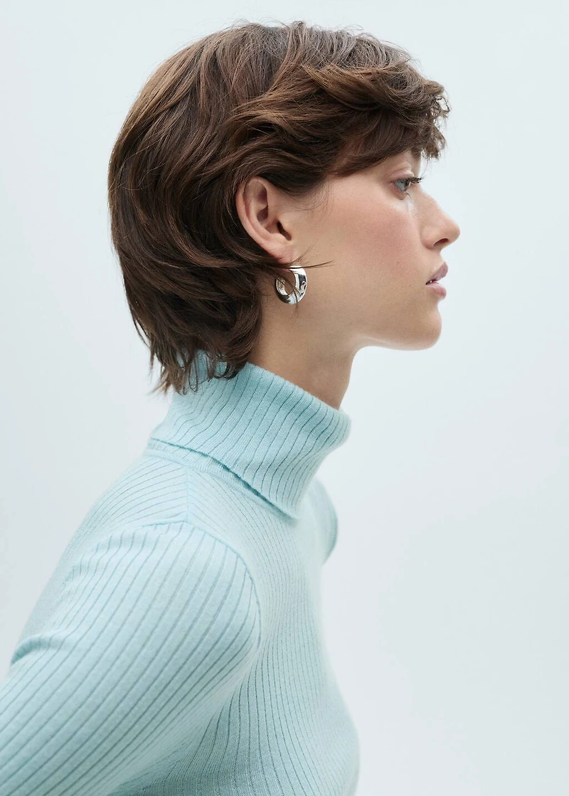 Wool blend turtleneck sweater