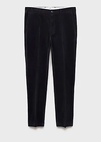 Corduroy regular-fit pants