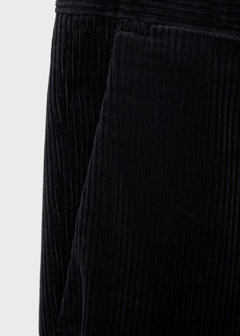 Corduroy regular-fit pants