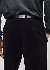 Corduroy regular-fit pants