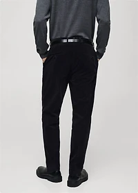 Corduroy regular-fit pants
