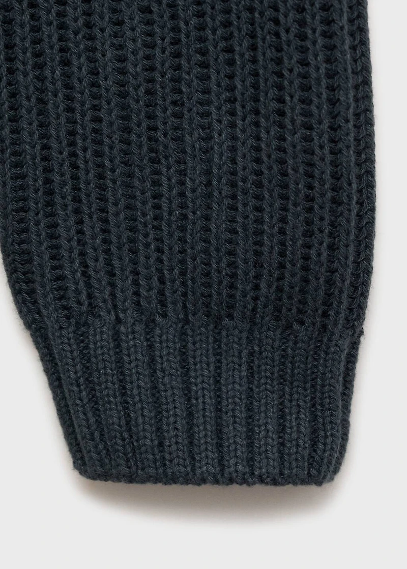 Message knitted sweater