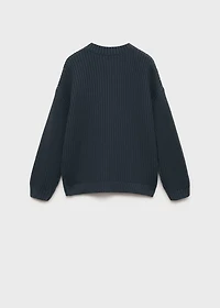 Message knitted sweater