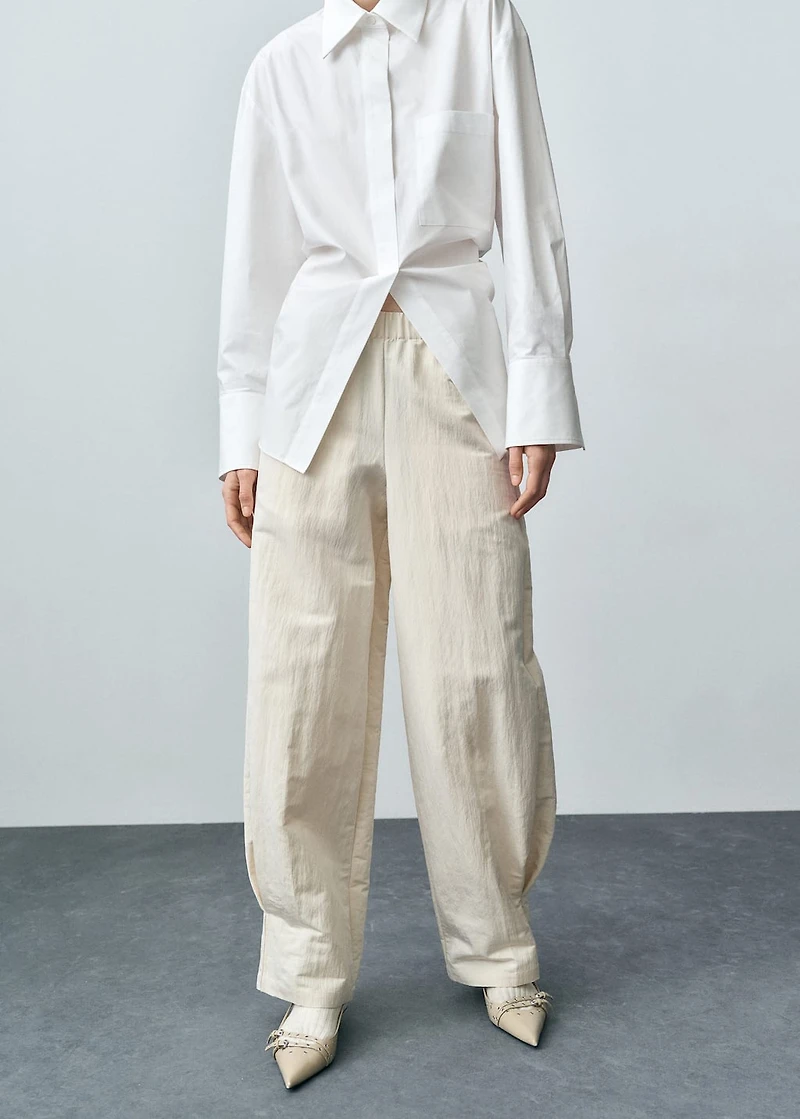 Pleated jogger pants