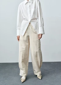 Pleated jogger pants