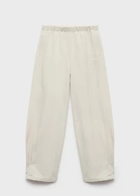 Pleated jogger pants