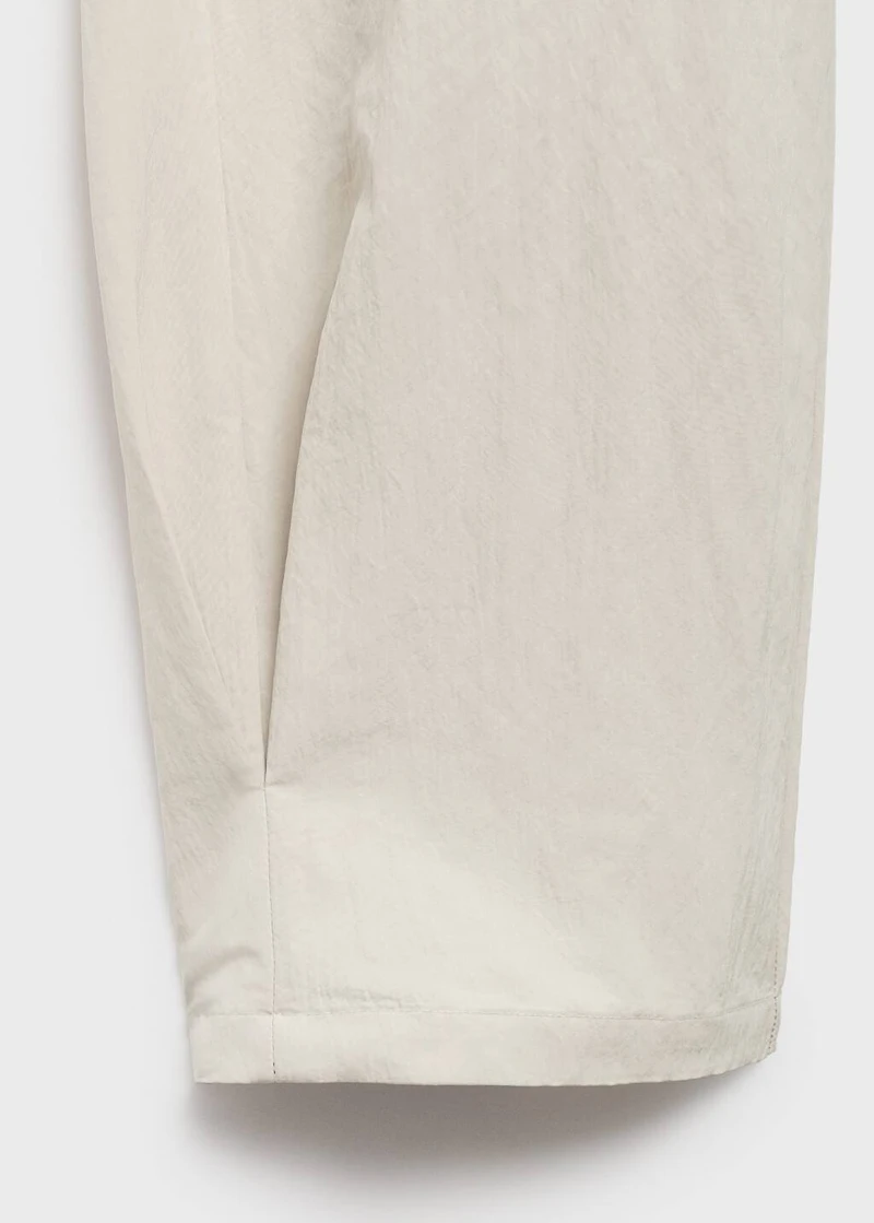 Pleated jogger pants