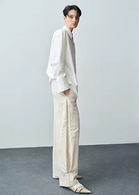 Pleated jogger pants