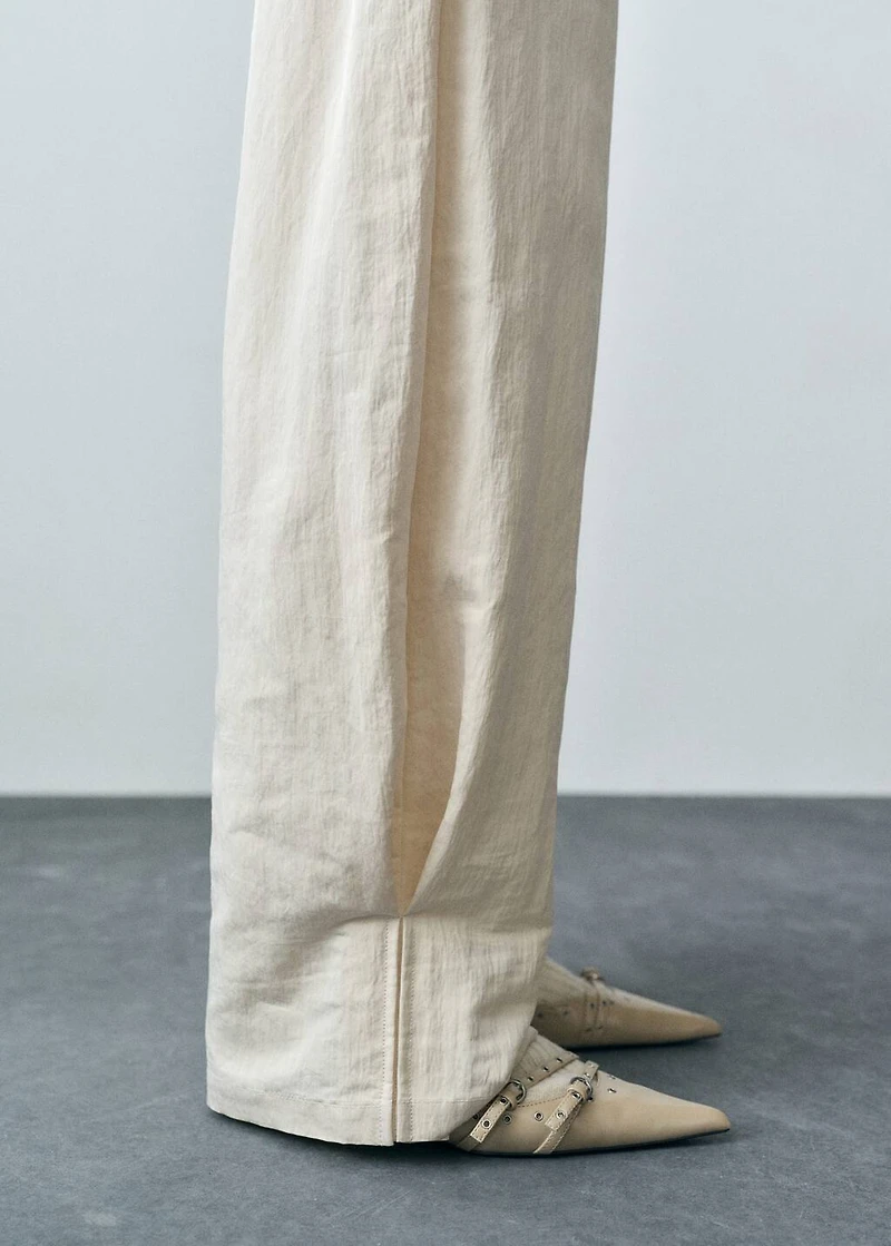 Pleated jogger pants