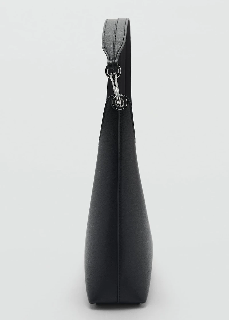 Shopper bag with metallic detail