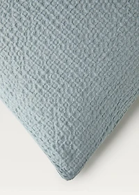 Cotton percale waffle duvet cover for 180/200 cm bed