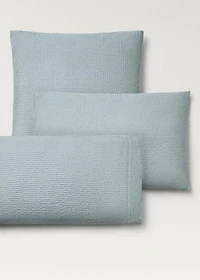 Cotton percale waffle pillowcase 45x110 cm