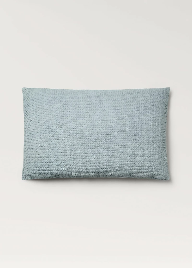 Two cotton waffle percale pillowcases 50x75 cm