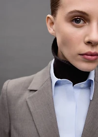 Crop suit blazer