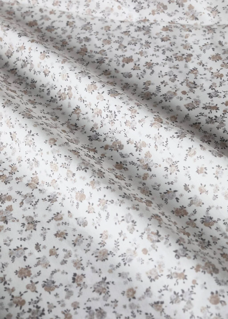 Children's cotton percale printed fitted bed sheet for 90 cm