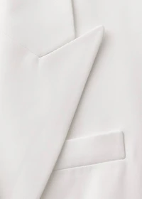 Oversized double-breasted suit blazer