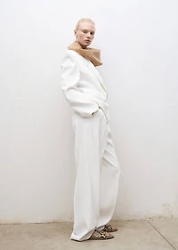 Oversized double-breasted suit blazer
