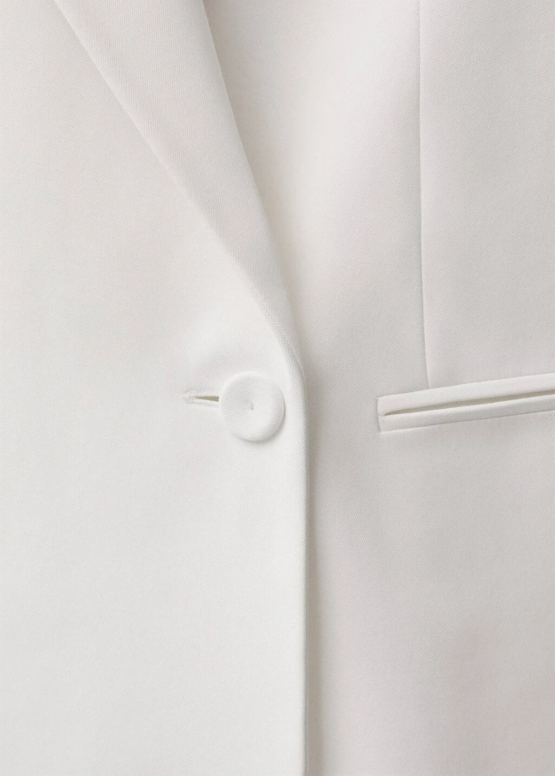 Oversized double-breasted suit blazer
