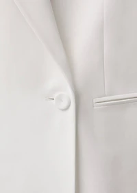 Oversized double-breasted suit blazer