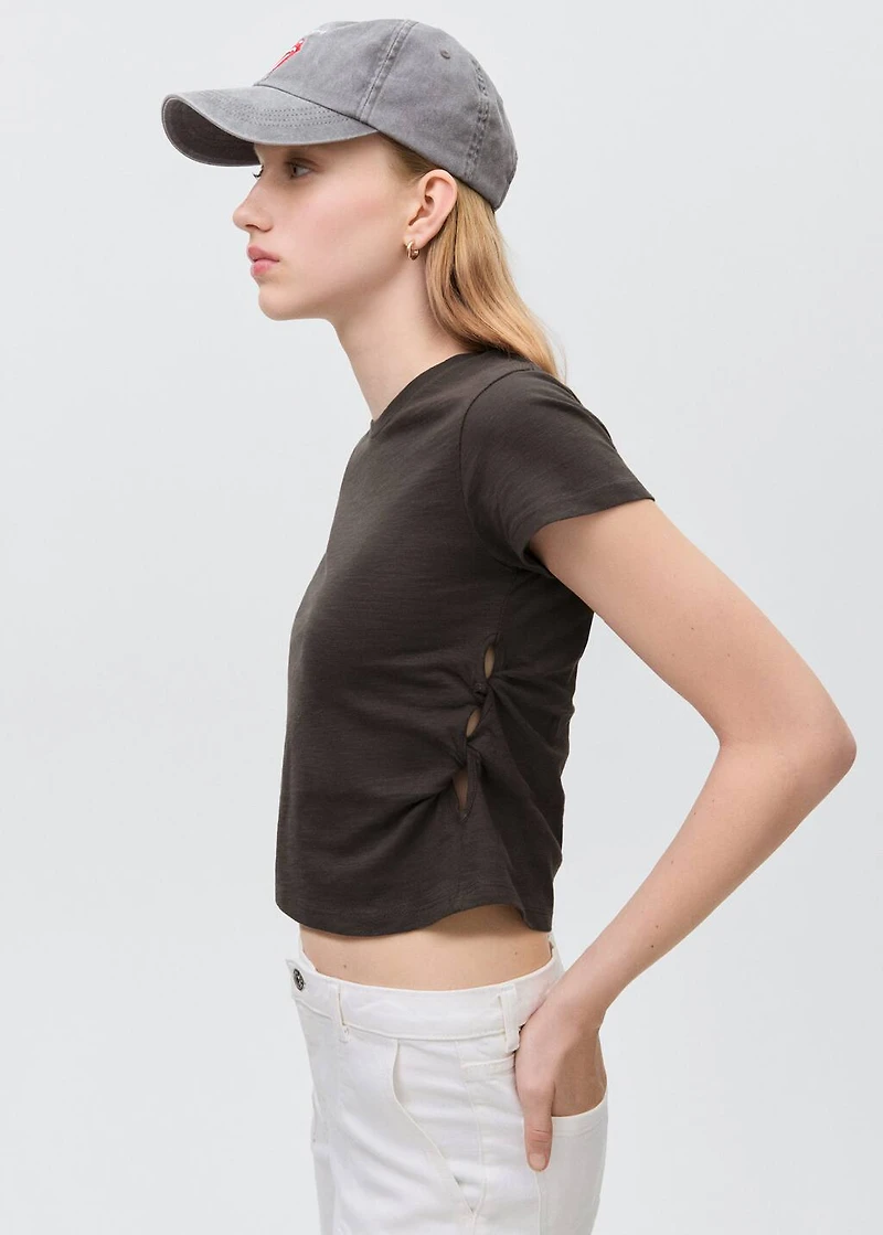 Knot detail T-shirt