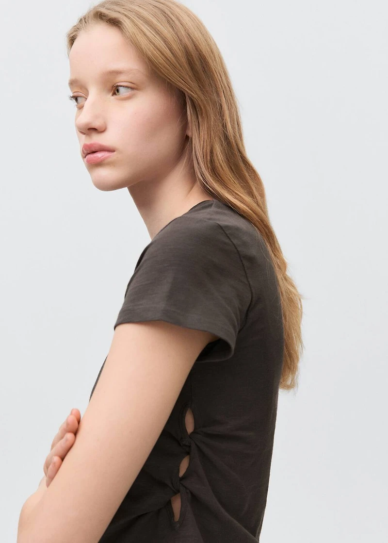 Knot detail T-shirt