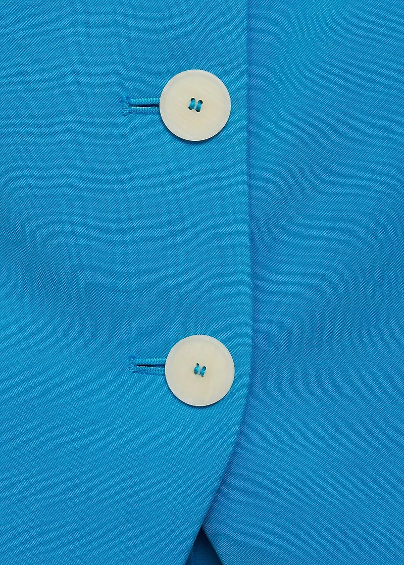 Suit vest with open back