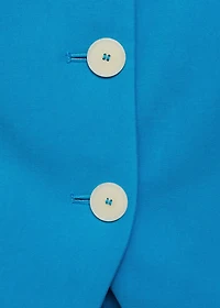 Suit vest with open back