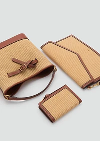 Raffia effect clutch