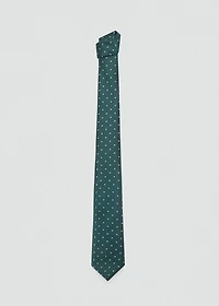 Polka-dot patterned tie