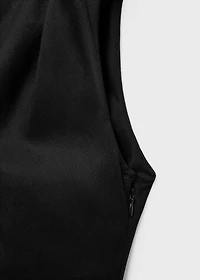 Asymmetrical linen dress