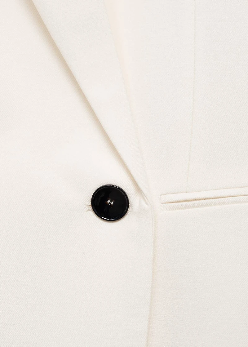 Contrasting double-breasted blazer