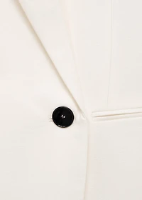 Contrasting double-breasted blazer