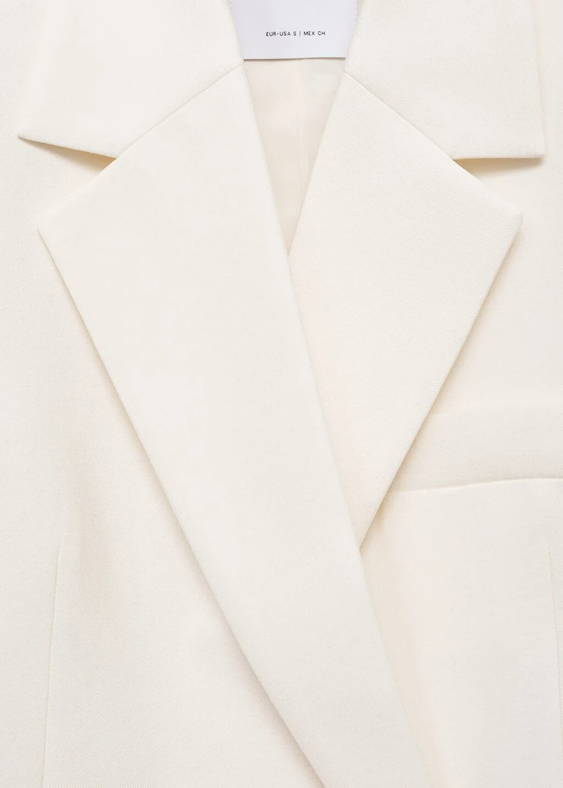 Contrasting double-breasted blazer