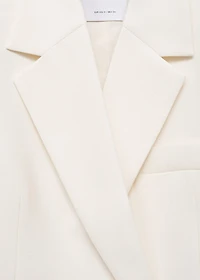 Contrasting double-breasted blazer
