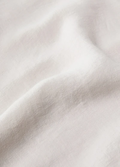 Washed linen top sheet for 180/200 cm bed