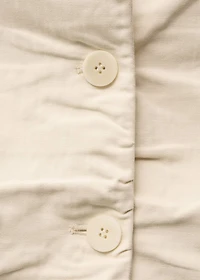 Wrinkled linen-blend suit blazer