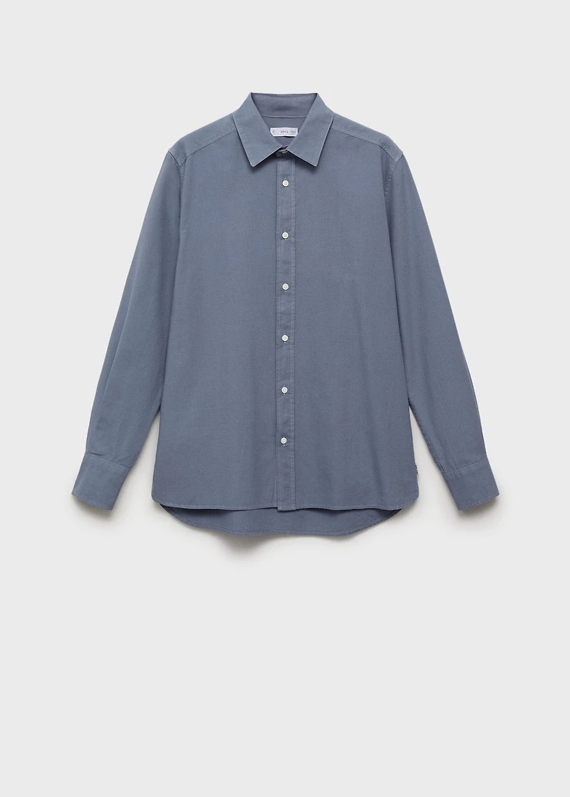 Linen oxford shirt