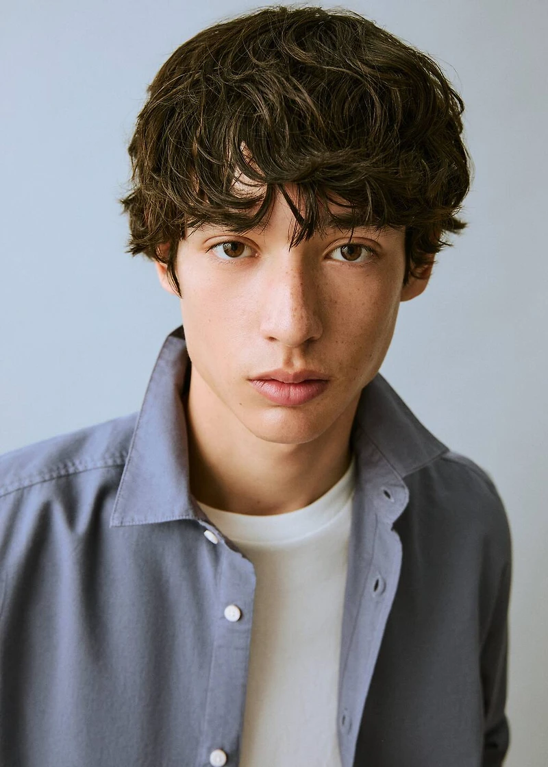 Linen oxford shirt
