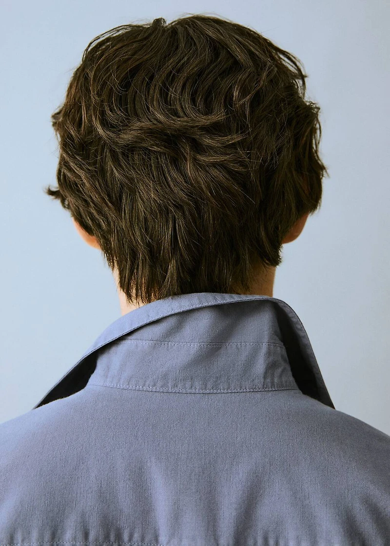 Linen oxford shirt