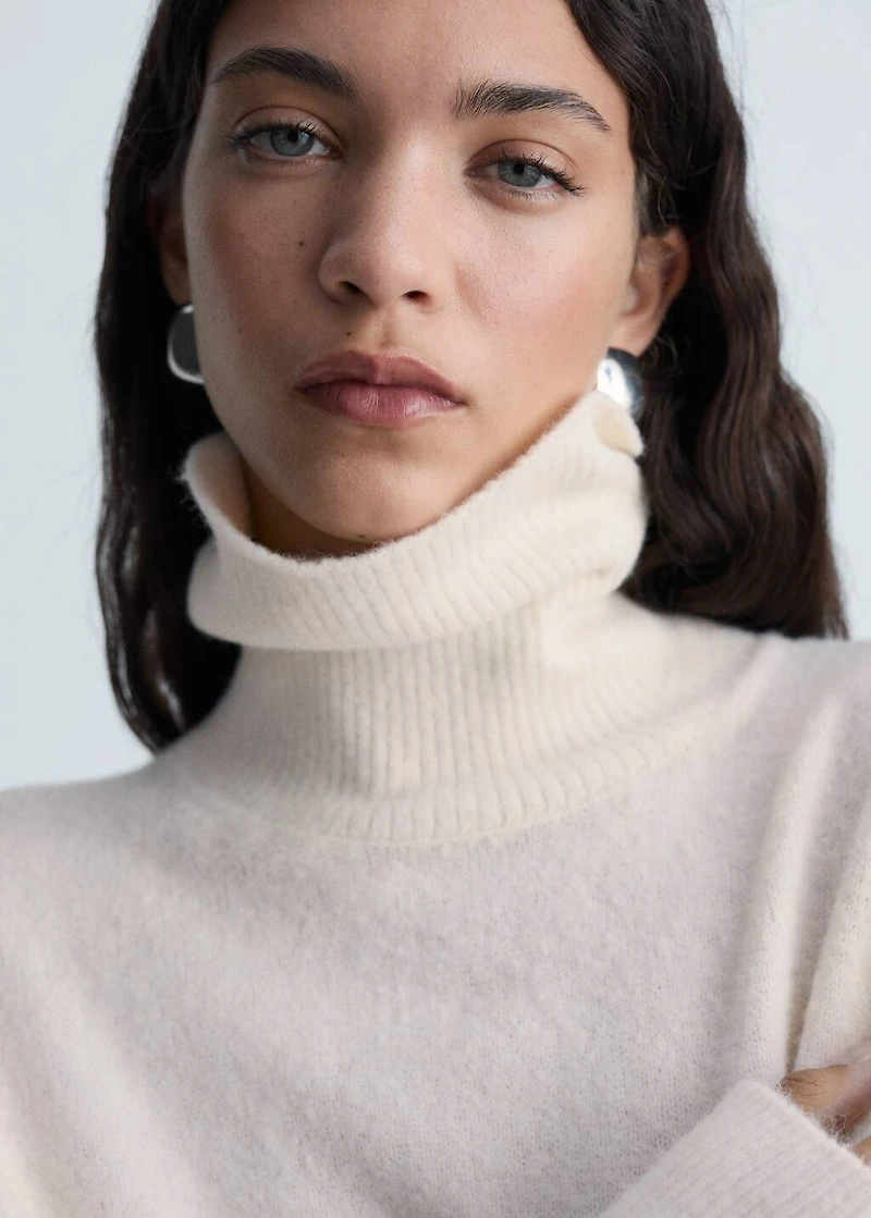 Knitted turtleneck dress