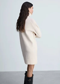 Knitted turtleneck dress
