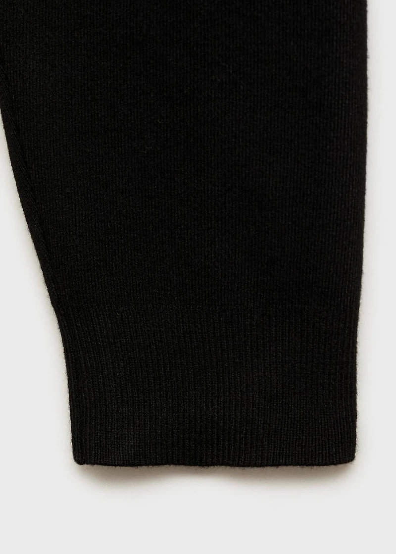 Perkins-neck sweater with zip